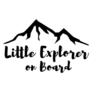 Little Explorer On Board Sticker 