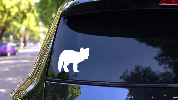 Little Fox Sticker on a Rear Car Window (New) example