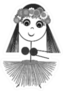 Little Hawaiian Dancer Drawing Sticker