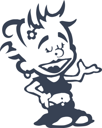 Little Hip Hop Girl Sticker