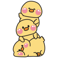 Little Kawaii Ducks Sticker