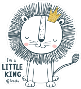 Little King Baby Sticker