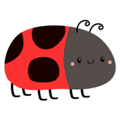 Little Ladybug Doodle Sticker