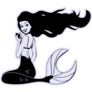 Little Mermaid Illustration Sticker