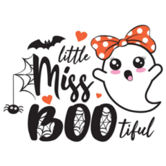 Little Miss Boo-Tiful Ghost Sticker