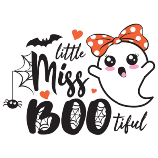 Little Miss Boo-Tiful Ghost Sticker