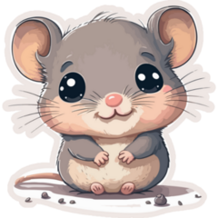 Little Mouse Baby Sticker