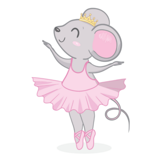Little Mouse Ballerina Sticker