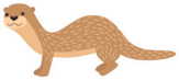 Little Otter Cartoon Sticker