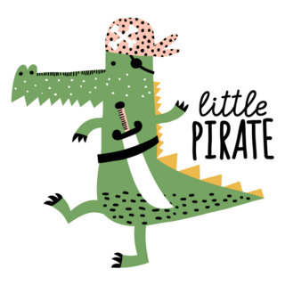 Little Pirate Crocodile Sticker