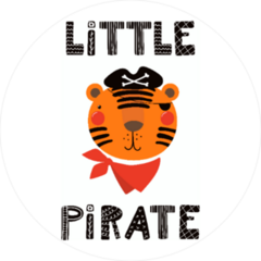 Little Pirate Tiger Sticker