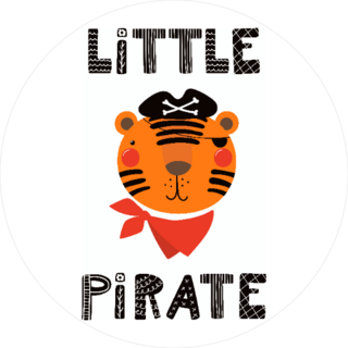 Little Pirate Tiger Sticker