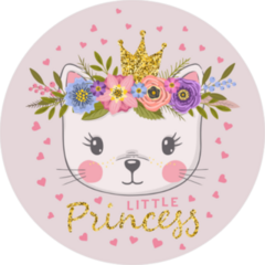 Little Princess Cat With Crown Sticker