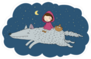 Little Red Riding Hood Fairy Tale Sticker