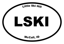 Little Ski Hill Oval Sticker