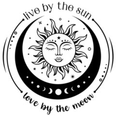 Live By The Sun, Love By The Moon Sticker