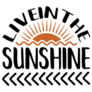 Live in the Sunshine Sticker