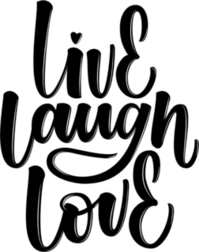 Live Laugh Love Lovely Hand Lettering Sticker