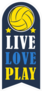 Live Love Play Volleyball Sticker