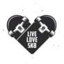 Live Love Skate Quote Sticker