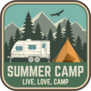 Live, Love, Summer Camp Sticker