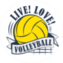 Live Love Volleyball Sticker