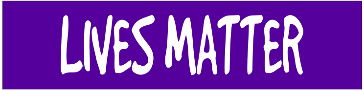 Lives Matter Customizable Bumper Sticker