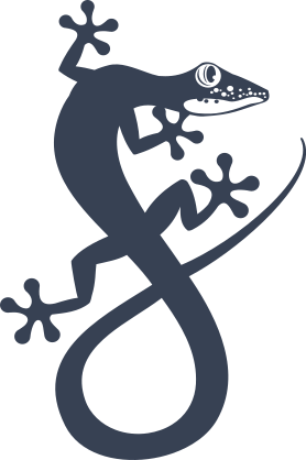 Lizard Gecko Looking Backward Sticker