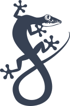 Lizard Gecko Looking Backward Sticker