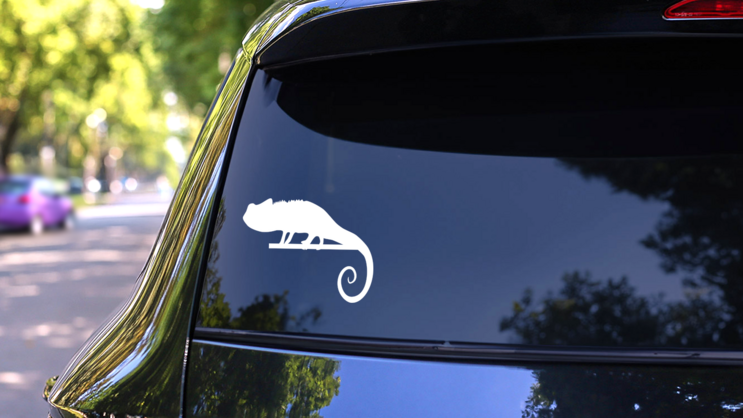 Lizard Gecko On A Stick Sticker on a Rear Car Window (New) example