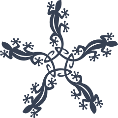 Lizard Gecko  Star Sticker