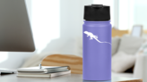 Lizard Gecko Walking Away Sticker on a Water Bottle (New) example