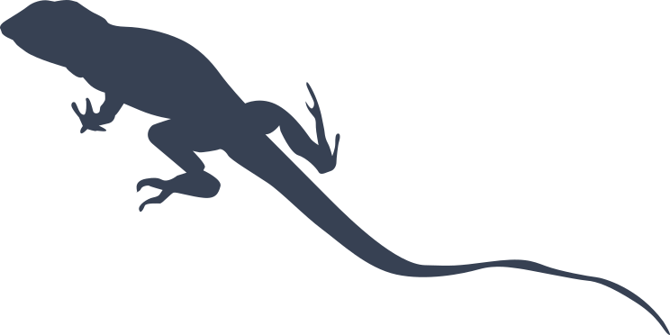 Lizard Gecko Walking Away Sticker