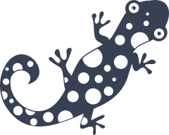 Lizard Gecko With Spots Sticker