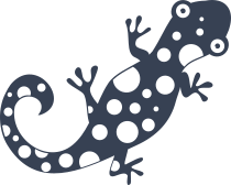 Lizard Gecko With Spots Sticker
