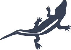 Lizard Gecko With Stripe Sticker