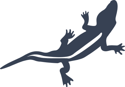 Lizard Gecko With Stripe Sticker