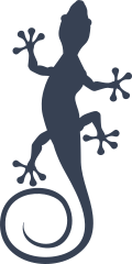 Lizard Gecko With Swirly Tail Sticker