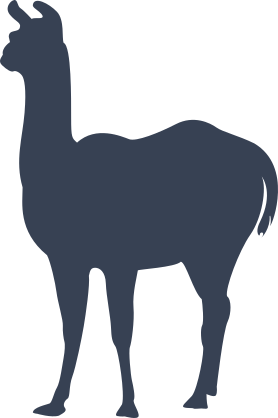 Llama Facing Left Sticker