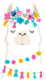 Llama Illustration, Cute Hand Drawn Elements Sticker