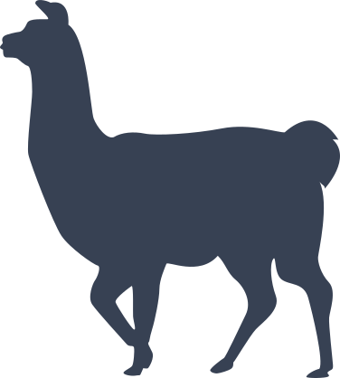Llama Walking Sticker