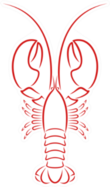 Lobster Outline Icon Sticker