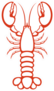 Lobster Outline Sticker