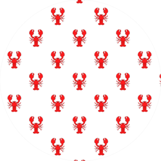 Lobster Pattern Illustration Sticker