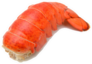 Lobster Tail Isolated On White Sticker