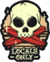 Locals Only Surfing Tattoo Sticker
