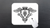 Locked Heart Mouse Pad
