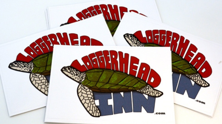 Loggerhead Inn Custom Rectangle Stickers