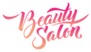 Logo Beauty Salon Lettering In Pink Sticker