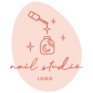 Logo For Beauty Nail Studio Illustration Sticker